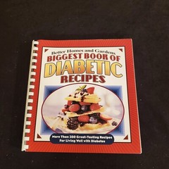 Better Homes and Gardens Biggest Book of Diabetic Recipes Spiral Bound 415 pages