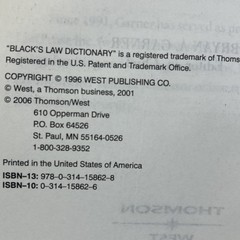 Black’s Law Dictionary (Pocket), 3rd Edition – Paperback