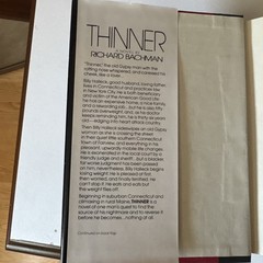 STEPHEN KING RICHARD BACHMAN THINNER HC 1984