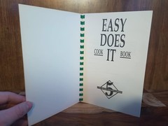 Easy Does It Cook Book PB Five Ingredient Recipes Simple Cooking 83 Pages