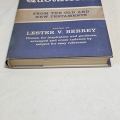 Biblical Quotations From New & Old Testaments by Lester V. Berrey 1948