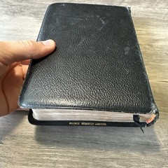 VTG Bound Holy Bible Black French MOROCCO LEATHER Concordance Cambridge Univer