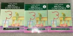 Third Grade Math with Confidence Instructor Guide, Student Workbook Part A & B