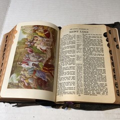 Vtg King James Version Holy Bible Red Letter Edition National Bible Press CRI