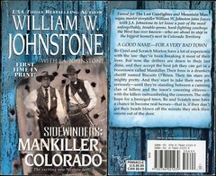 Sidewinders Western Action Adventure Lot of 3 Paperback by William W Johnstone