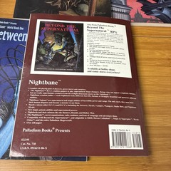 Lot of 4 Palladium Books Complete Role-Playing Game Nightbane & World Book 1-3