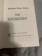 The Exorcist William Peter Blatty 1971 Hardcover Dust Jacket Book Club Edition