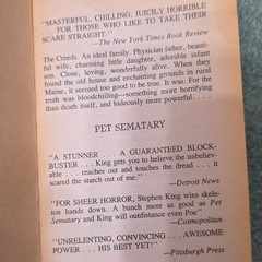 Stephen King Pet Sematary Paperback Horror Novel Film/TV Adaptation