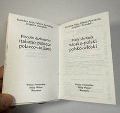 Mały słownik włosko-polski, polsko-włoski – Italian-Polish-Italian Dictionary