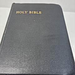 Vintage Compact Cambridge HTF Hand Grained Morocco Leather Concordance KJV Bible