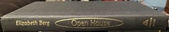 Open House~Elizabeth Berg~2000~Hardcover~Dust Jacket~241 pages~Oprah’s Book Club