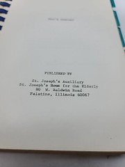 1974 ST. JOSEPH’S AUXILIARY COOKBOOK PALATINE ILLINOIS 448 Pages