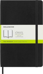 Moleskine Classic Notebook, Soft Cover, Large (5″ x 8.25″) Plain/Blank, Black…