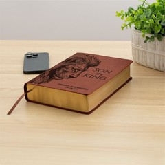 Personalized ESV Men’s Study Bible, Son of a King Lion Design, Name Engraved