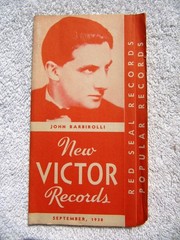 September 1938 NEW VICTOR RECORDS Supplement John Barbirolli RECORD CATALOG