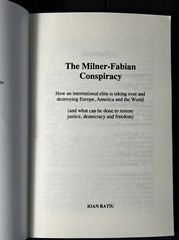 The Milner-Fabian Conspiracy,by Ioan Ratiu,525 Pages,Reprint,Brand New