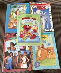 Vtg Sticker Fun Golden Coloring Book Lot Of 5 New Never Used Chip N Dale