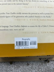 Pathfinder John Charles Frémont Tom Chaffin 2002 First Edition Hill & Wang