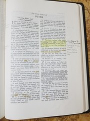 RARE 1999 USA NASB Bible Wide Margin Unknown Leather Opaque Paper USED L@@K🌟