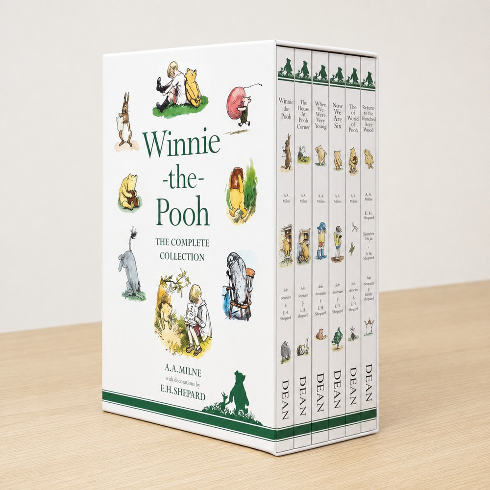 Winnie the Pooh Complete 6 Book Slipcase Collection A A Milne Children Gift