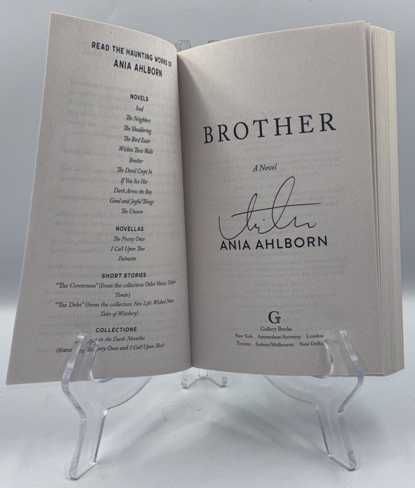 ANIA AHLBORN BROTHER SIGNED AUTOGRAPHED PAPERBACK BOOK HORROR #2