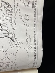 Unused VINTAGE 80s 1988 Golden STICKER FUN Coloring Book-DINO RIDERS #95