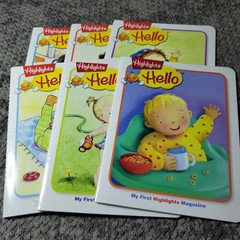 Highlights Hello My First Magazine Board Book Lot Early Learning Toddler Baby