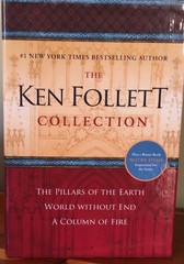 Ken Follet book collection Pillars of the Earth,World Without End,Column of Fire