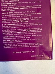 The Intimate Sex Lives of Famous People Wallace 1981 Biography Delacorte Press