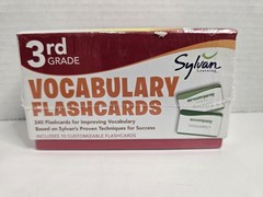 3rd Grade Vocabulary Flashcards: 240 Flashcards Sylvan Learning Cards New Sealed