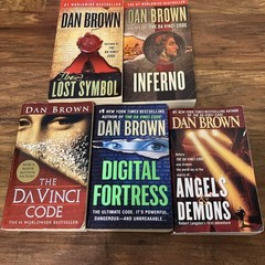Dan Brown Paperback Books Lot of 5