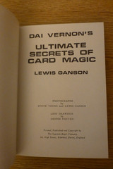 Dai Vernon, Secrets of Card Magic, Lewis Ganson, 4 different hardcovers