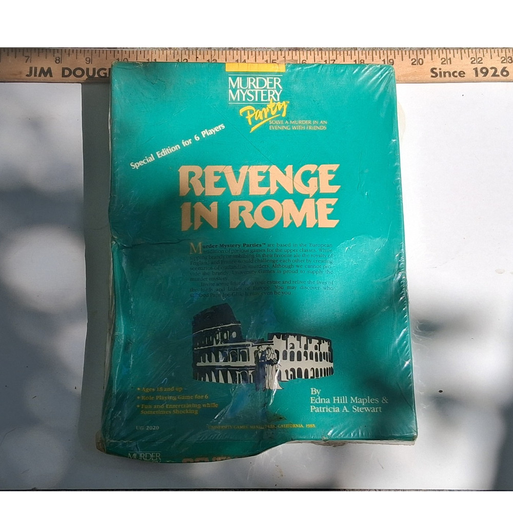Murder Mystery Party Revenge in Rome University Games Paperback Special Ed 1985