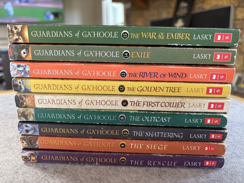 Lot 9 PB Books Guardians Of Ga’Hoole 3-5 8,9 12-15 Kathryn Lasky Scholastic