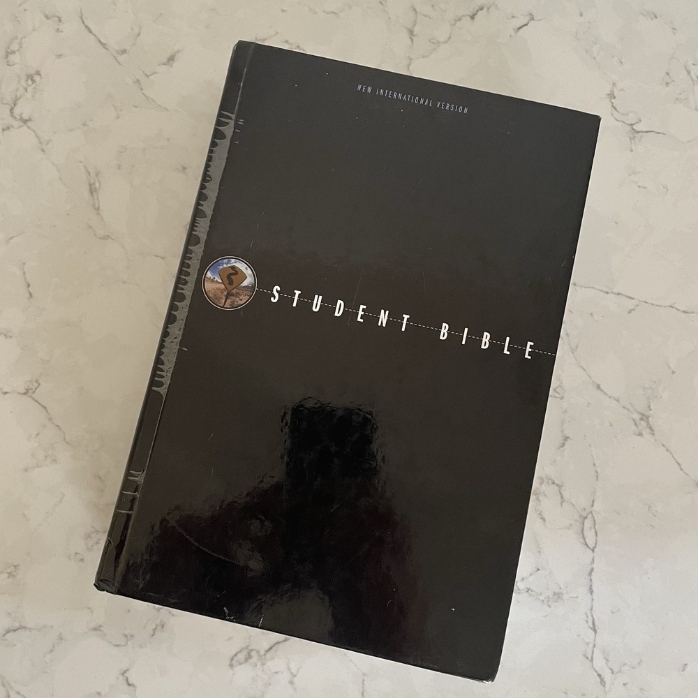 Student Bible NIV Zondervan Black Hardcover 2002 No Writing or Underlining VG