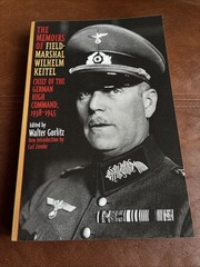 The Memoirs of Field-Marshal Wilhelm Keitel – 9780815410720