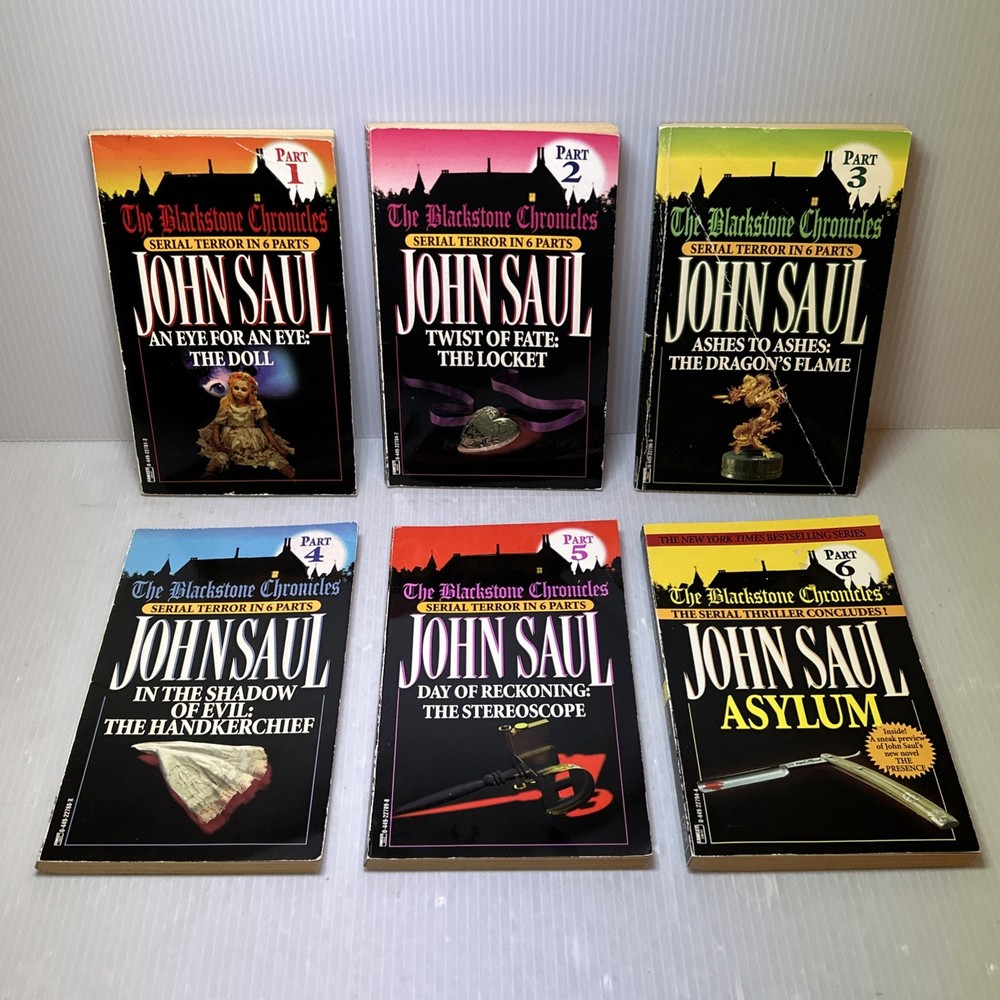 John Saul: The Blackstone Chronicles (Parts 1-6) Complete SET, VTG 1997 1st Ed