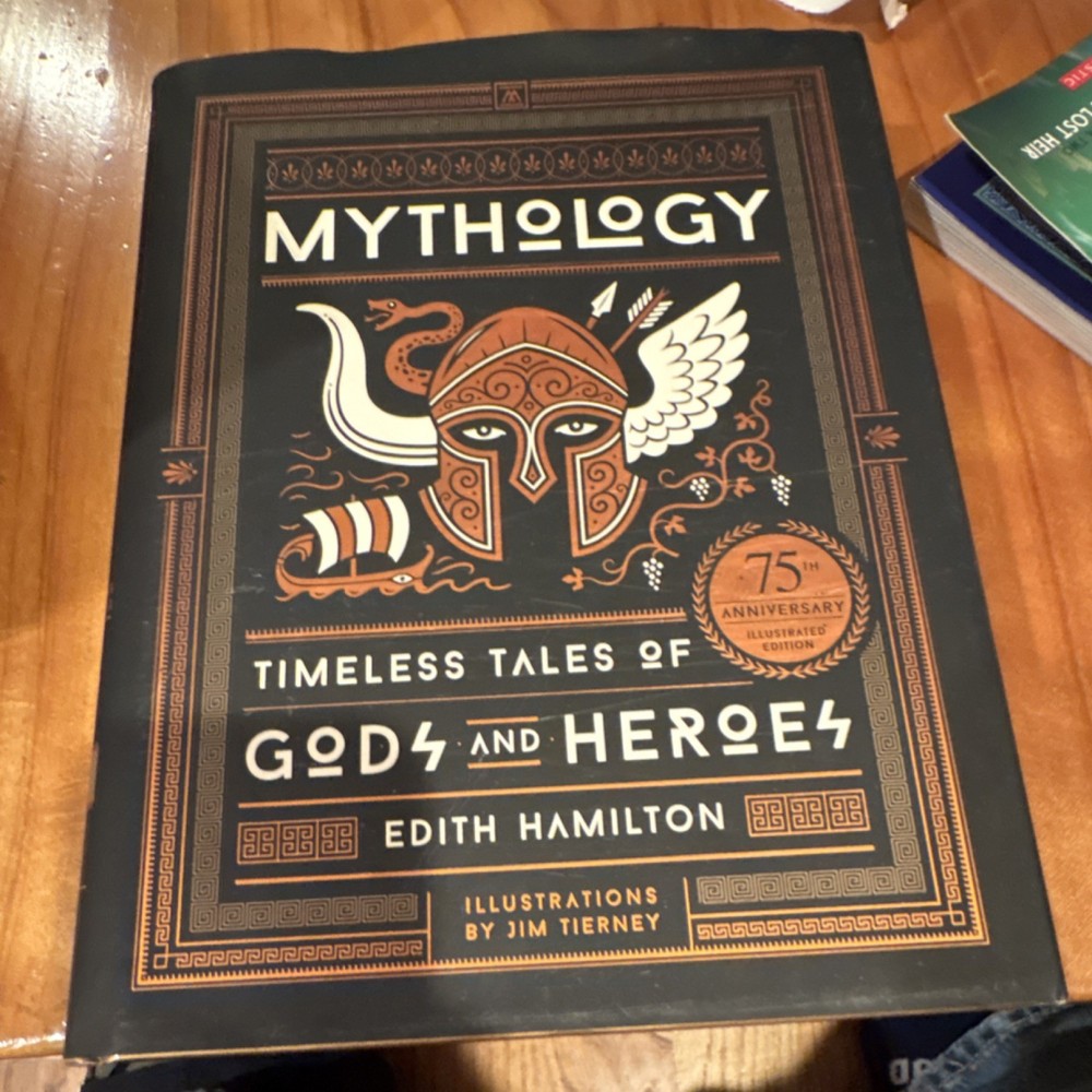 Edith Hamilton Mythology Timeless Tales Hardcover 75th Illustrated Jim Tierney