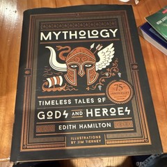Edith Hamilton Mythology Timeless Tales Hardcover 75th Illustrated Jim Tierney