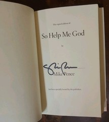 2x SIGNED Mike Pence Charlotte Go Home for Dinner Advice Faith Family HCDJ Book
