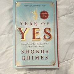 Year of Yes by Shonda Rhimes Hardcover Self-Help Young Adult Nonfiction English