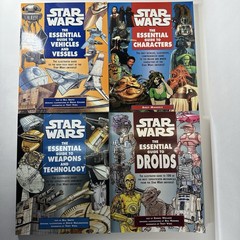 Star Wars Essential Guide, Lot of 4 Books, Various Authors, Like New