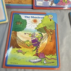 Vtg World Book Early World of Learning Board Book Lot of 9 Illus 1987 Alphabet