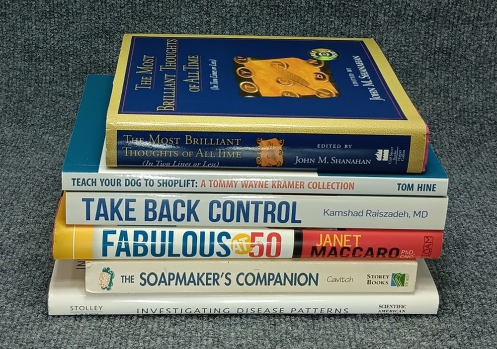 Book Lot 6 Soapmaker Companion Epidemiology Take Back Control Spine Health Humor