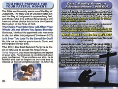 BIBLE, Gospel Tracts: THE RAPTURE, PK of 32 Units, 16 Pages Each.
