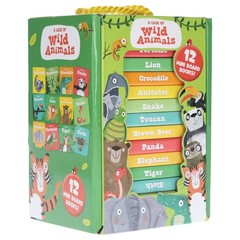 A Case of Wild Animals 12 Board Books Set – Ages 3+ – By Sweet Cherry Publishing