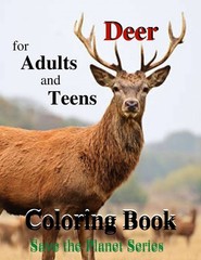 Deer best Coloring Book for Adults and Teens 108 Pages 8.5 x 11 for All Ages