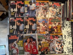 SPORTS ILLUSTRATED MAGAZINE – 1988 – LOT OF 26 – DUPLICATES -MOST PAGE PROTECTED