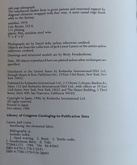 Interlacing the Elemental Fabric | JACK LENOR LARSEN | First Edition 1986