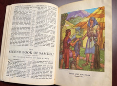Vintage King James Bible Hardcover 1944 National Bible Press